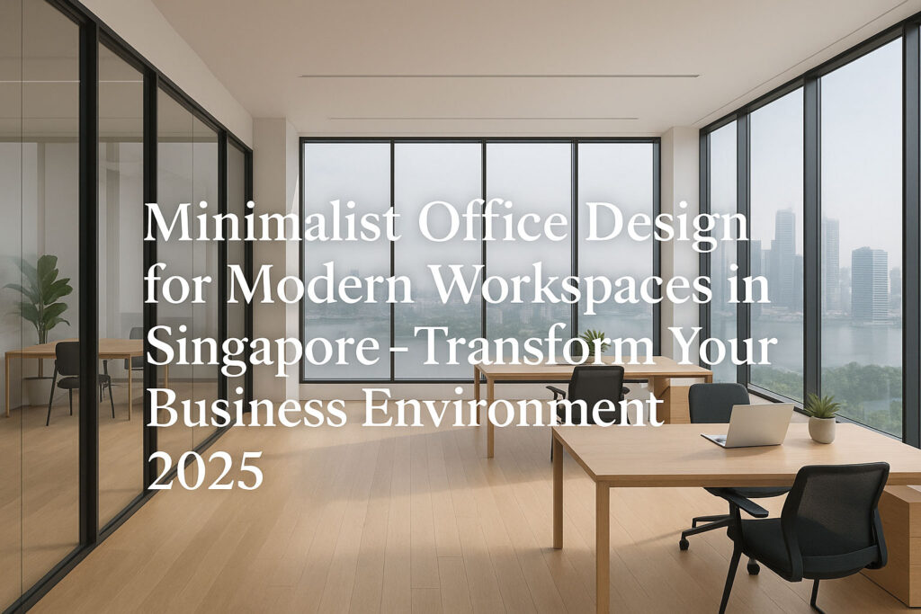 Minimalist Office Design for Modern Workspaces in Singapore