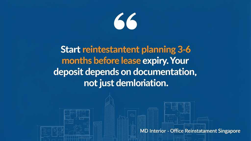Reinstatement Office In Singapore: What Landlords Expect At Handover