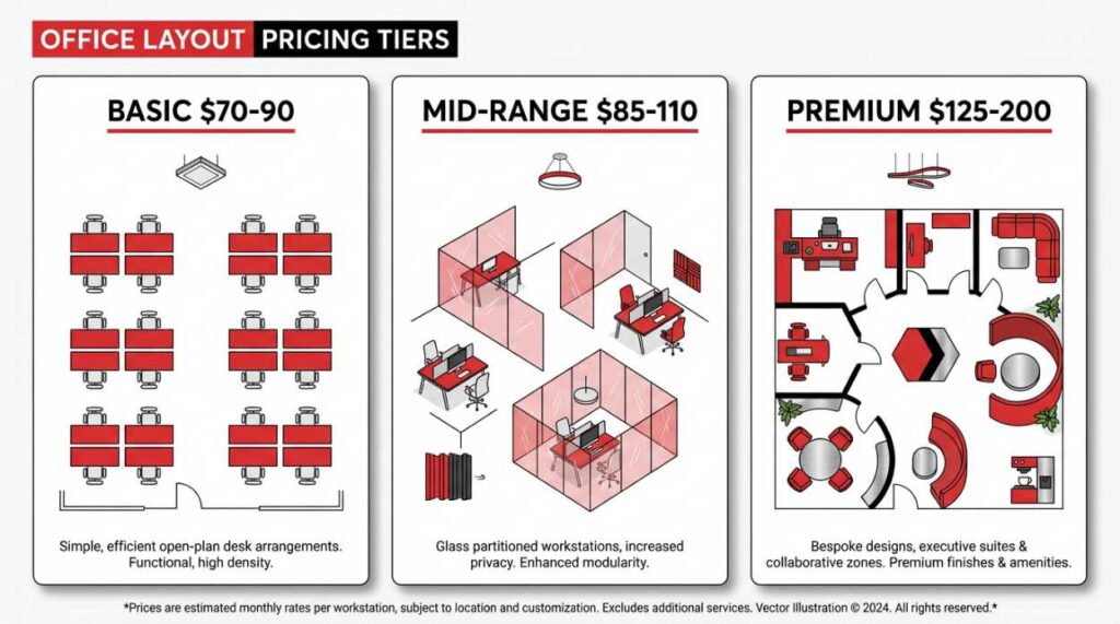 range Singapore office renovation cost