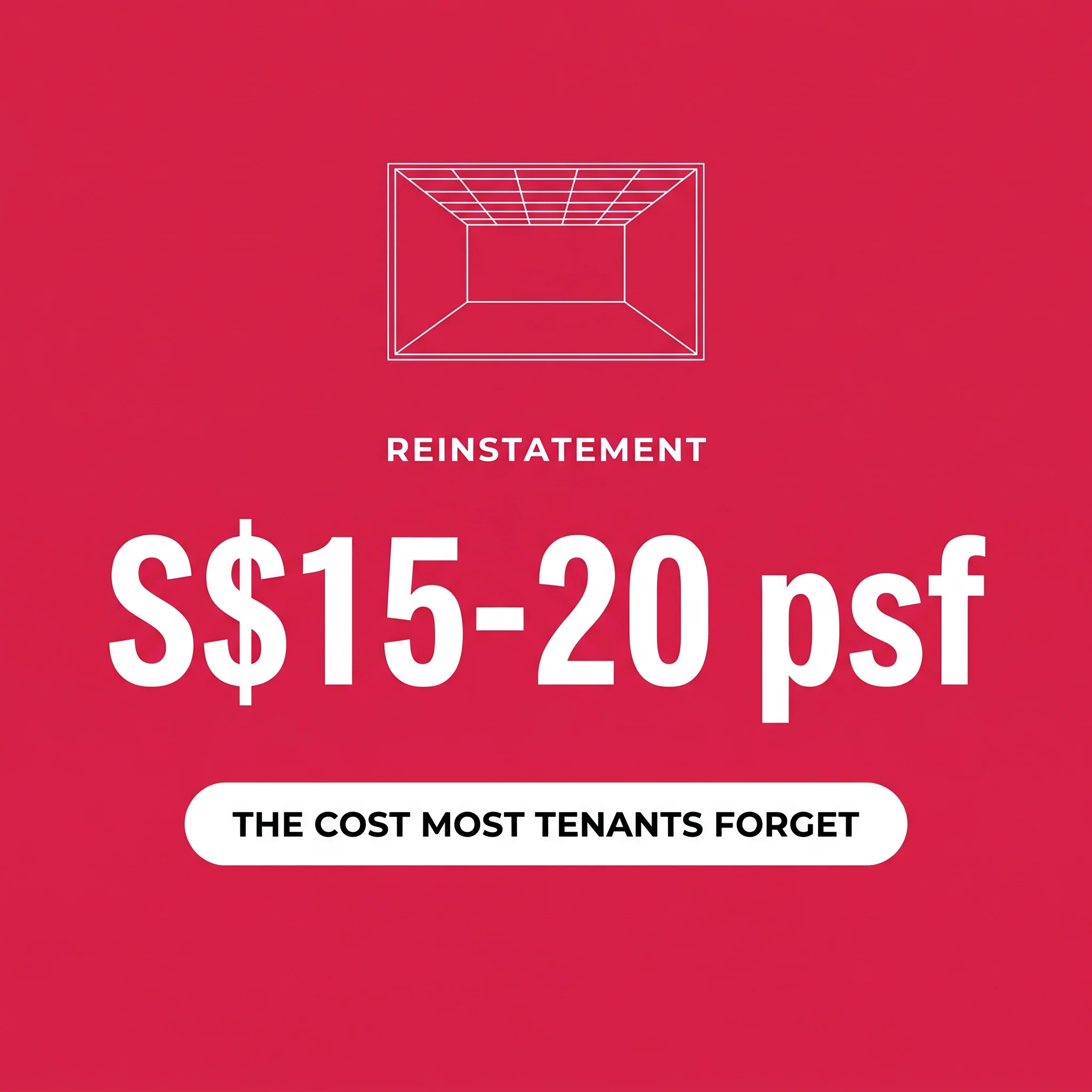 Singapore office reinstatement cost per square foot estimate