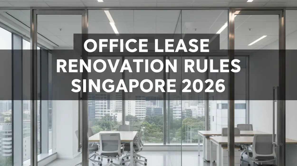 office lease renovation rules singapore 2026